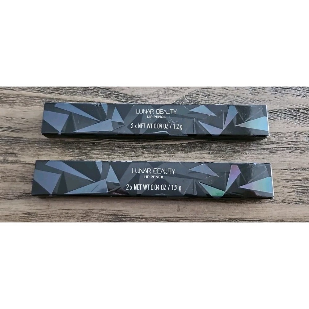 Lot Of 2 Lunar Beauty Lip Liner Duo • Doodle & Blushing • 2x 0.04 Each